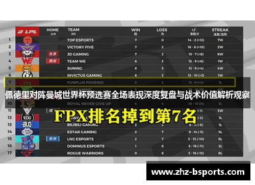 佩德里对阵曼城世界杯预选赛全场表现深度复盘与战术价值解析观察 佩德里对阵曼城世界杯预选赛全场表现深度复盘与战术价值解析观察